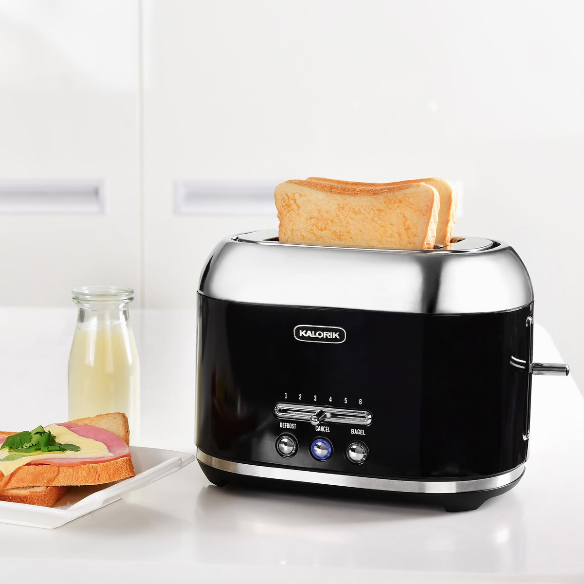 Kalorik 2-Slice Black Retro Toaster