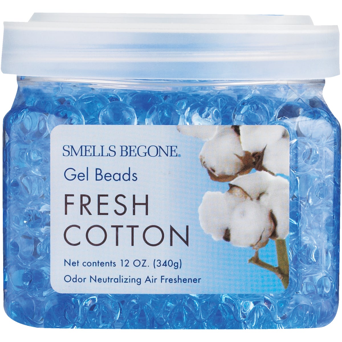 Smells Begone 12 Oz. Gel Beads Fresh Cotton Odor Neutralizer