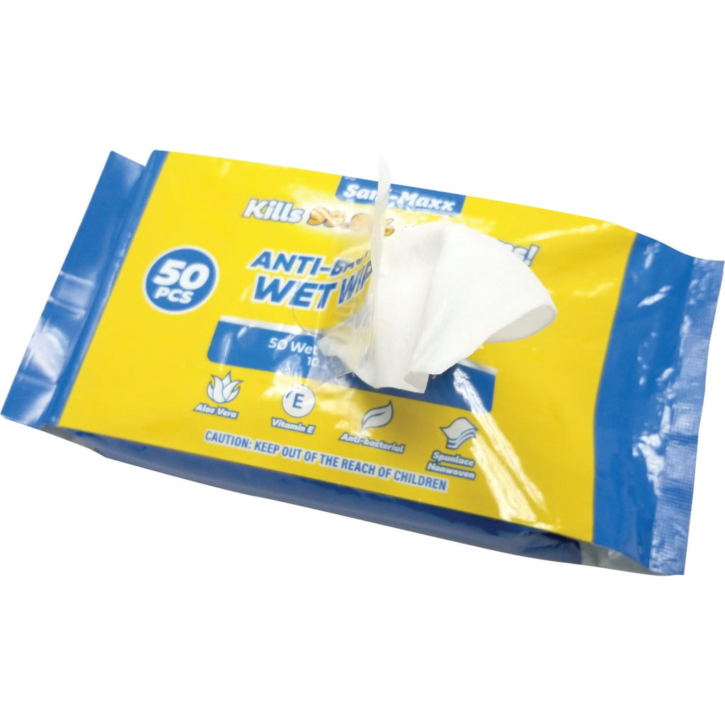 Sani-Maxx Antibacterial Wet Wipe (50 Pack)
