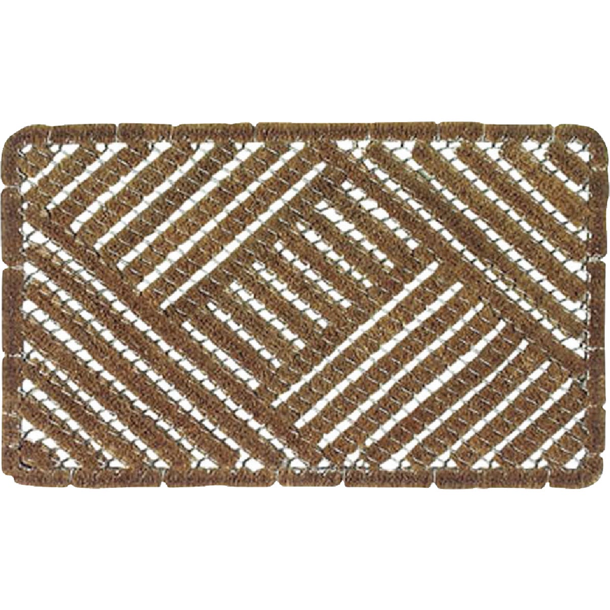 Bacova Beige 18 In. x 30 In. Coir/Wire Door Mat