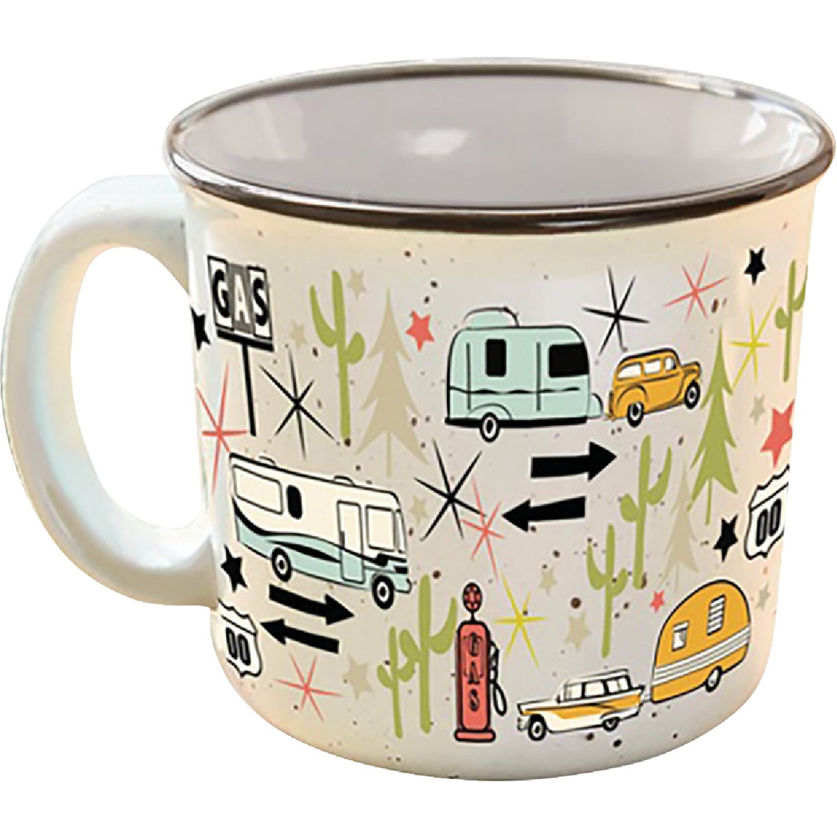 Camp Casual 15 Oz. Wanderlust Ceramic Coffee Mug