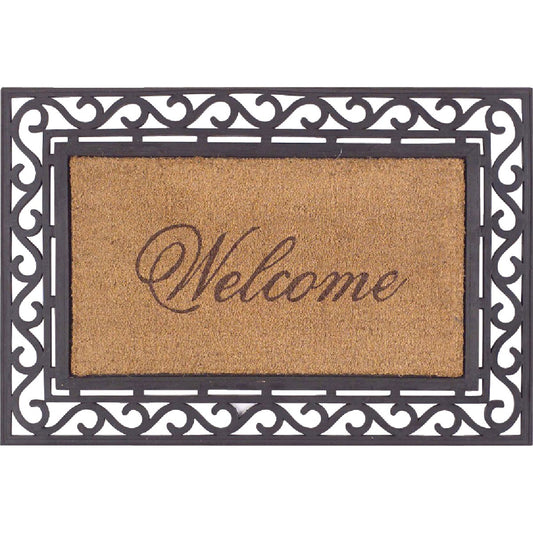 Bacova Beige 20 In. x 36 In. Coir/Rubber Door Mat