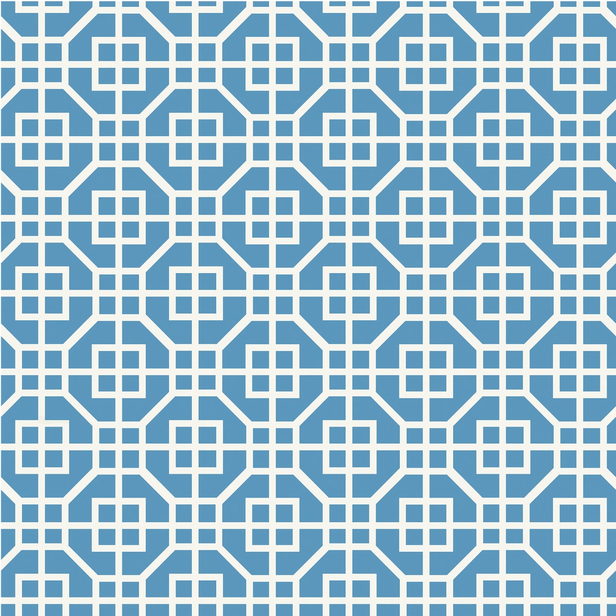 Contact 18 In. x 5 Ft. Blue Citadel Printed Grip Non-Adhesive Shelf Liner