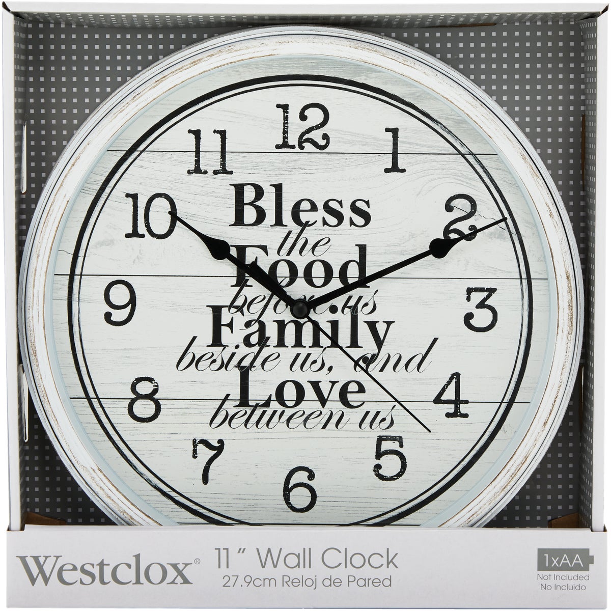 Westclox 11 In. Wall Clock with Inspirational Message