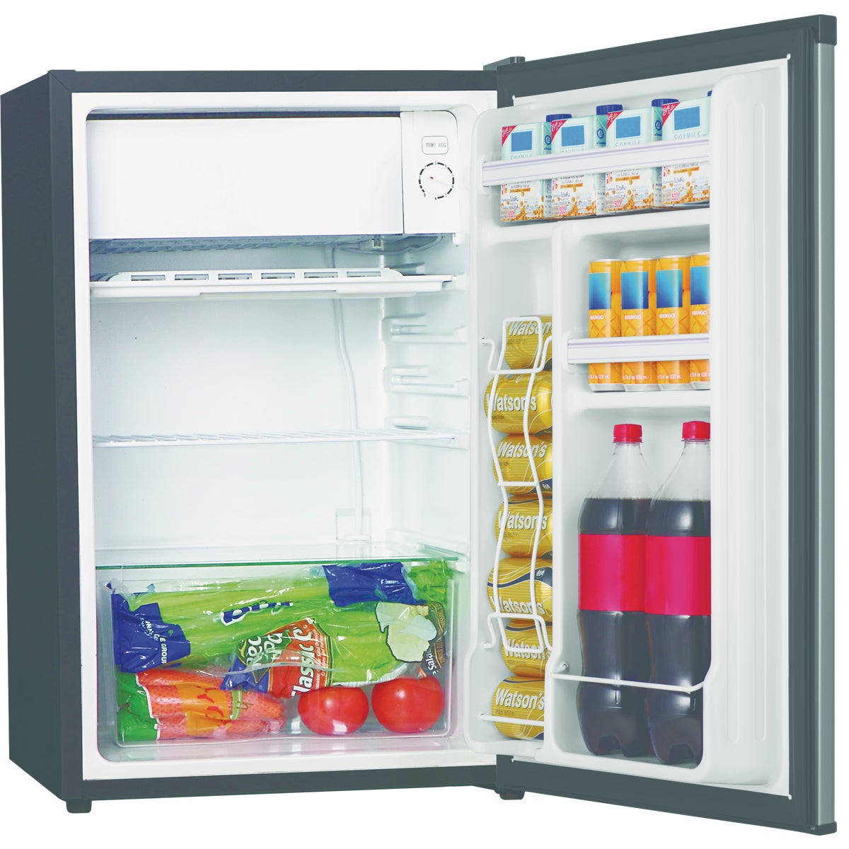 Perfect Aire 4.4 Cu Ft. Silver Single Door Refrigerator with Crisper