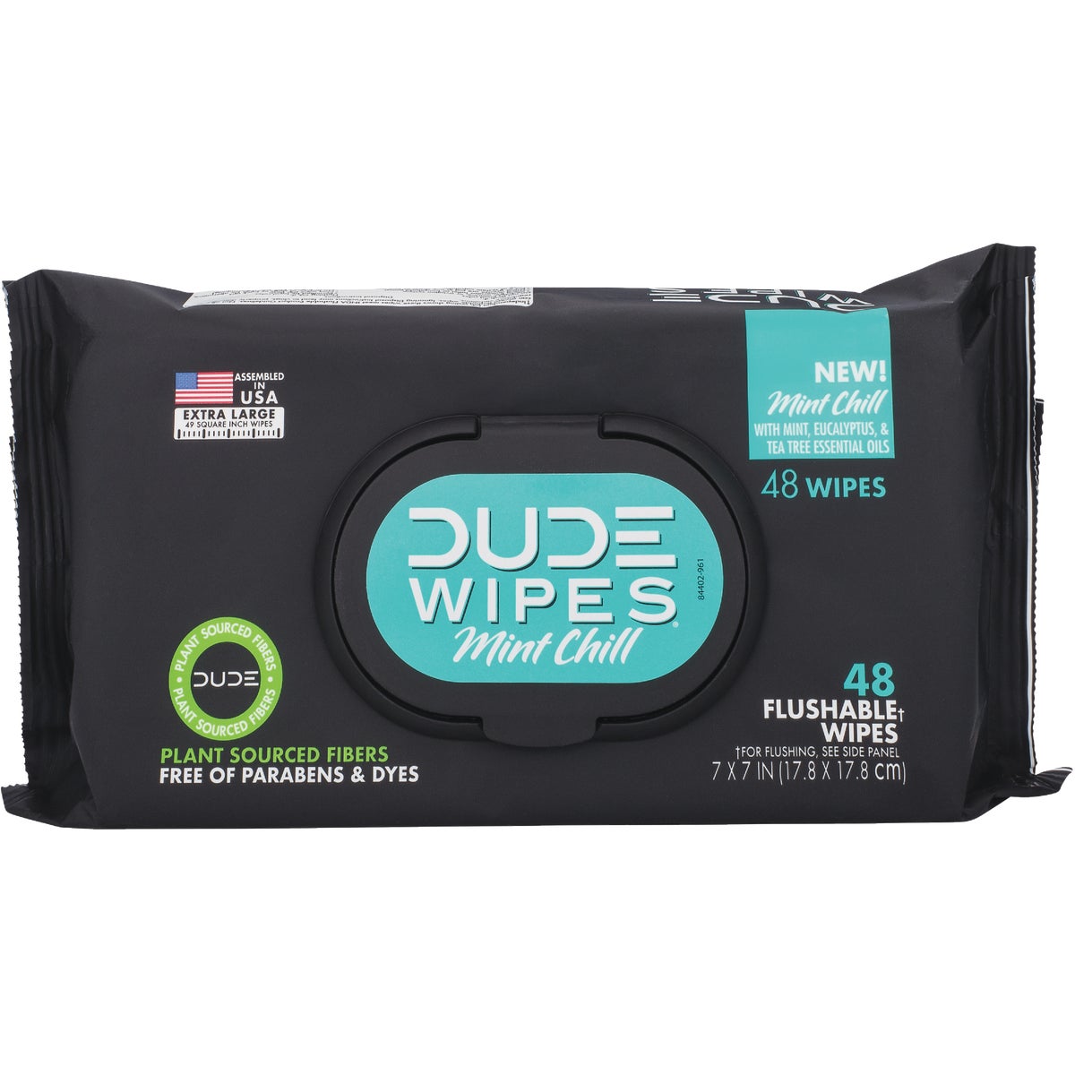 Dude Wipes Mint Chill Flushable Wipes (3-Pack)