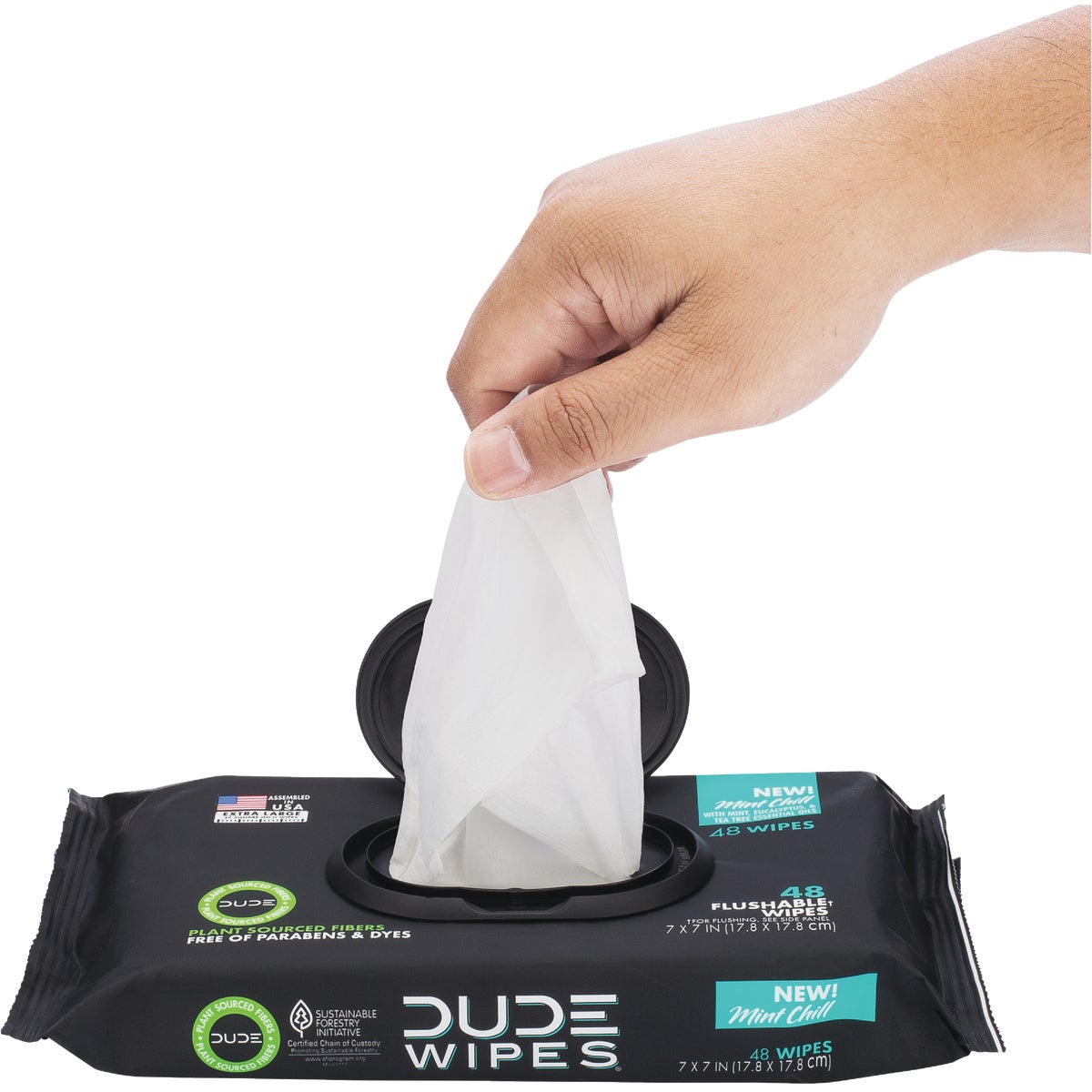 Dude Wipes Mint Chill Flushable Wipes (3-Pack)