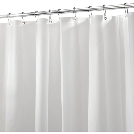 iDesign 72 In. x 72 In. White EVA Shower Curtain Liner