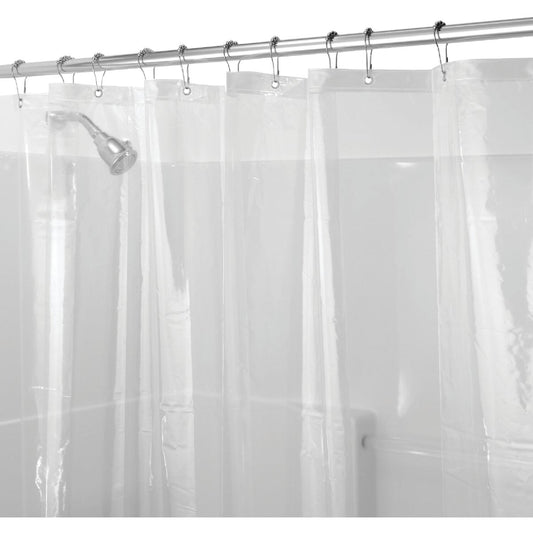 iDesign 72 In. x 72 In. Clear EVA Shower Curtain Liner