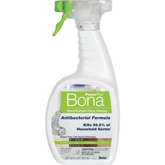 Bona PowerPlus 32 Oz. Hard-Surface Anti-Bacterial Floor Cleaner