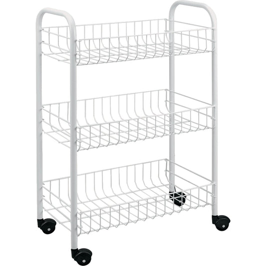 Metaltex 3-Tier Rolling Storage Cart