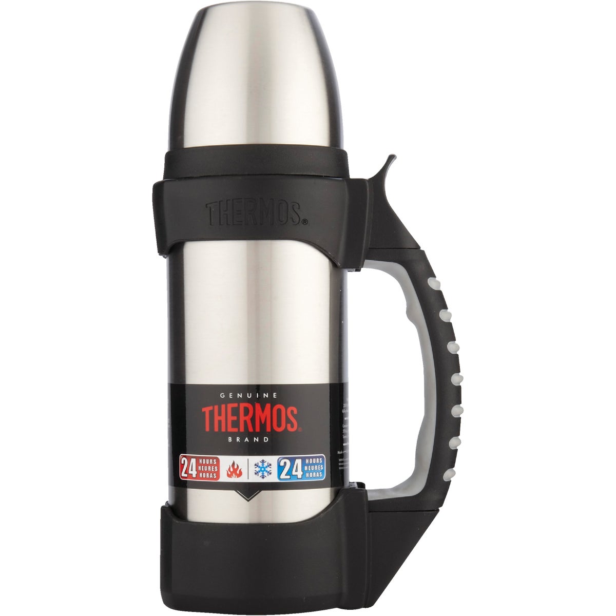 Thermos Rock 1.1 Qt. Silver Stainless Steel Insulated Vacuum Bottle