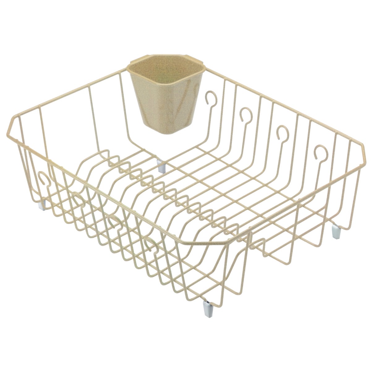 Rubbermaid 13.81 In. x 17.62 In. Bisque Wire Sink Dish Drainer