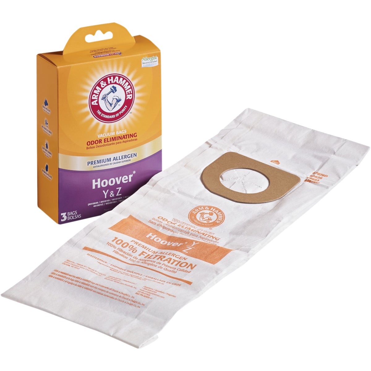 Arm & Hammer Hoover Type Y&Z Premium Allergen Vacuum Bag (3-Pack)