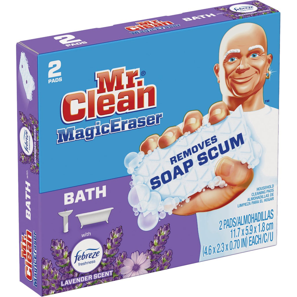 Mr. Clean Magic Eraser Febreze Lavender Scent Bath Cleansing Pad (2-Count)