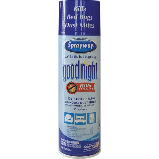 Sprayway Good Night 16 Oz. Aerosol Spray Bedbug Killer