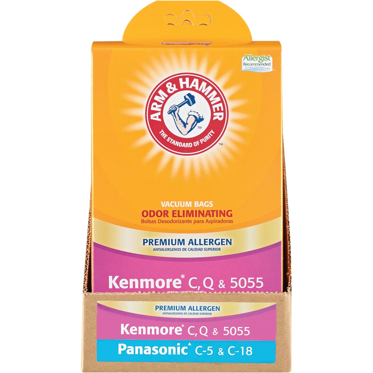 Arm & Hammer Kenmore C, Q & 5005/Panasonic C-5 and C-18 Premium Allergen Vacuum Bag (3-Pack)