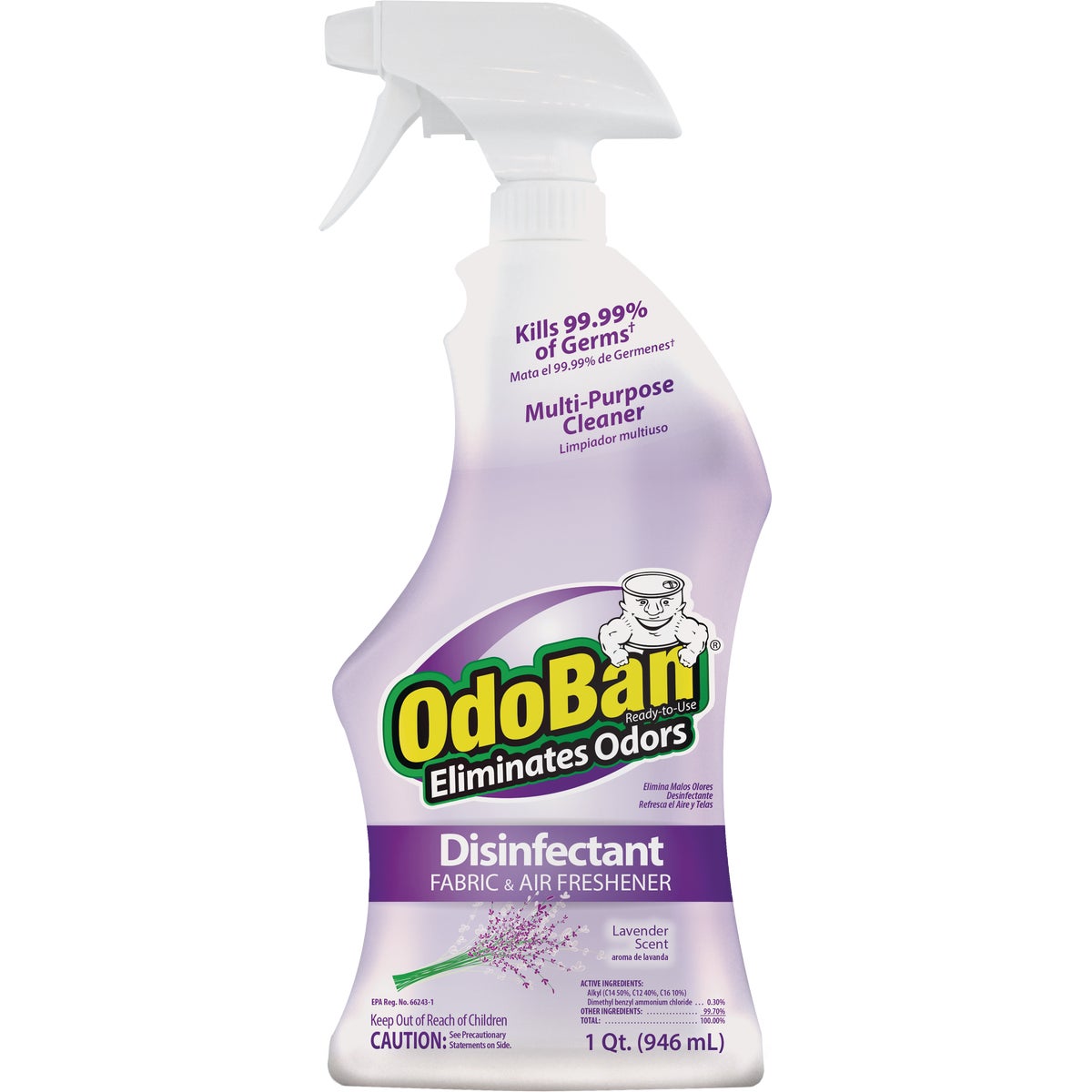 OdoBan 32 Oz. Lavender Washable Surface Sanitizer & Deodorizer