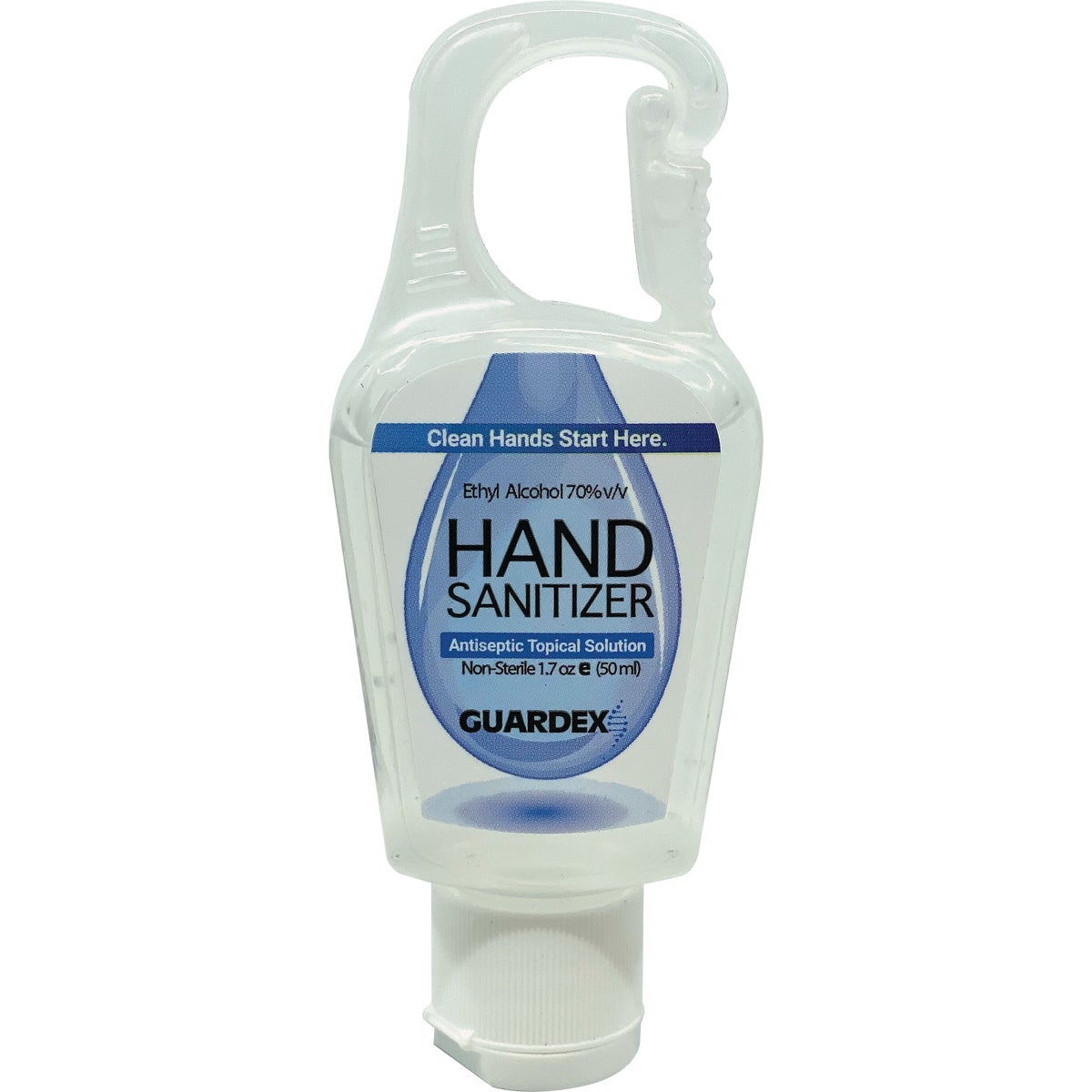 Guardex 1.7 Oz. 70% Alcohol Clip Bottle Hand Sanitizer
