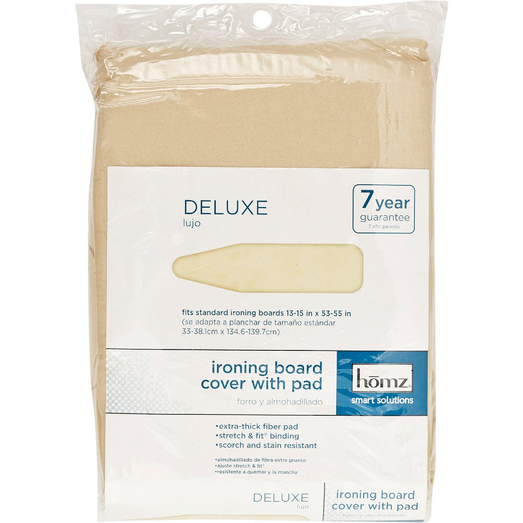 Homz Butter Cream Weekly Use Ironing Board Cover/Pad