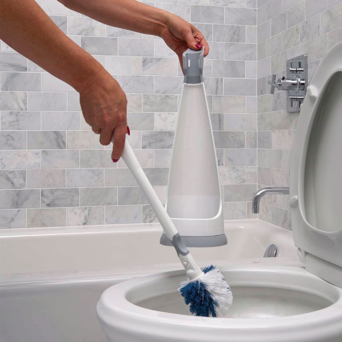 Unger No Drip Toilet Bowl Brush Set