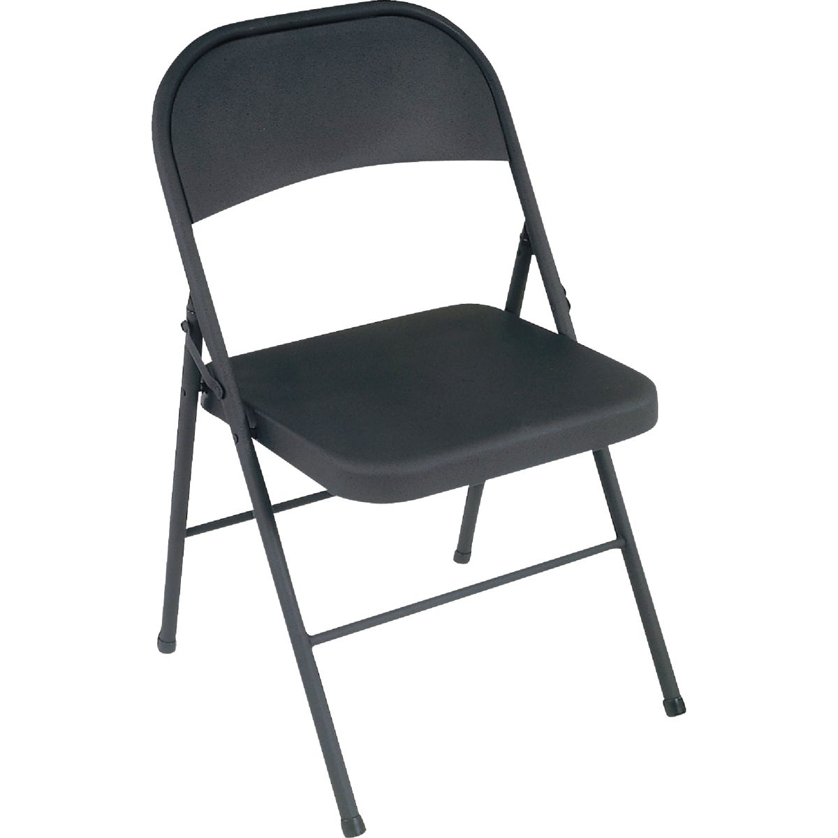 COSCO Black All Steel Folding Chair (4-Count)