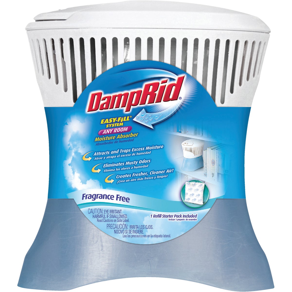 DampRid Easy-Fill System 10.5 Oz. Fragrance Free Any Room Moisture Absorber