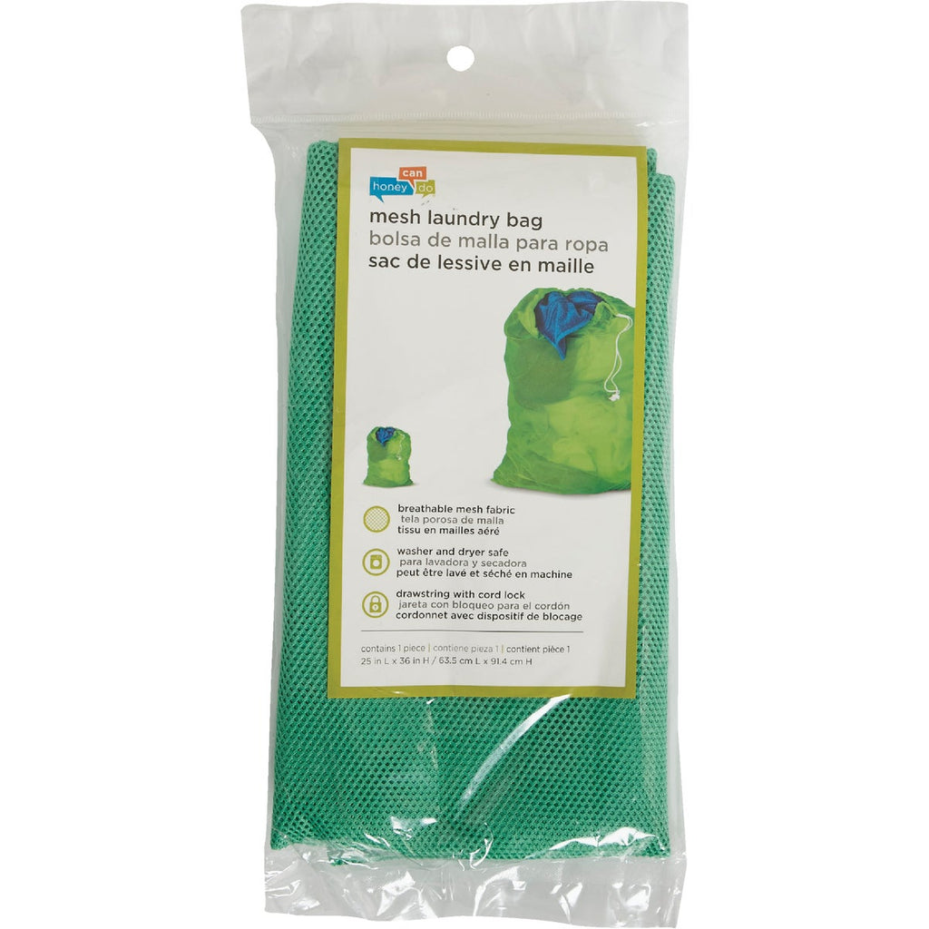 Honey Can Do Lime Green Mesh Laundry Bag