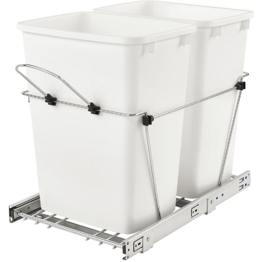 Rev-A-Shelf 35 Qt. Double Pull-Out Waste Container