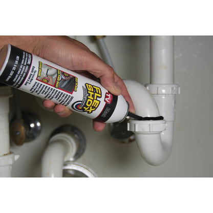 FLEX SHOT 8 Oz. Adhesive Rubber Sealant, Black