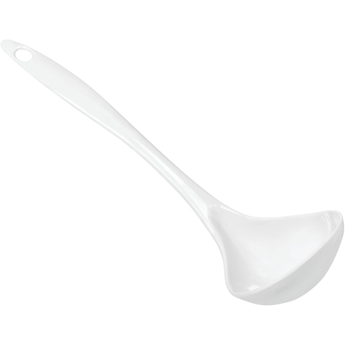 World Kitchen 10.5 In. White Melamine Ladle