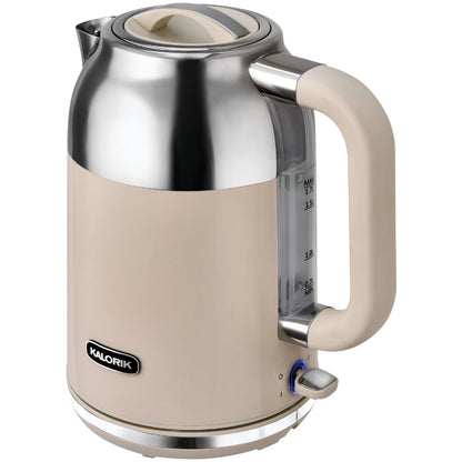 Kalorik 1.7 Liter Cream Retro Electric Kettle