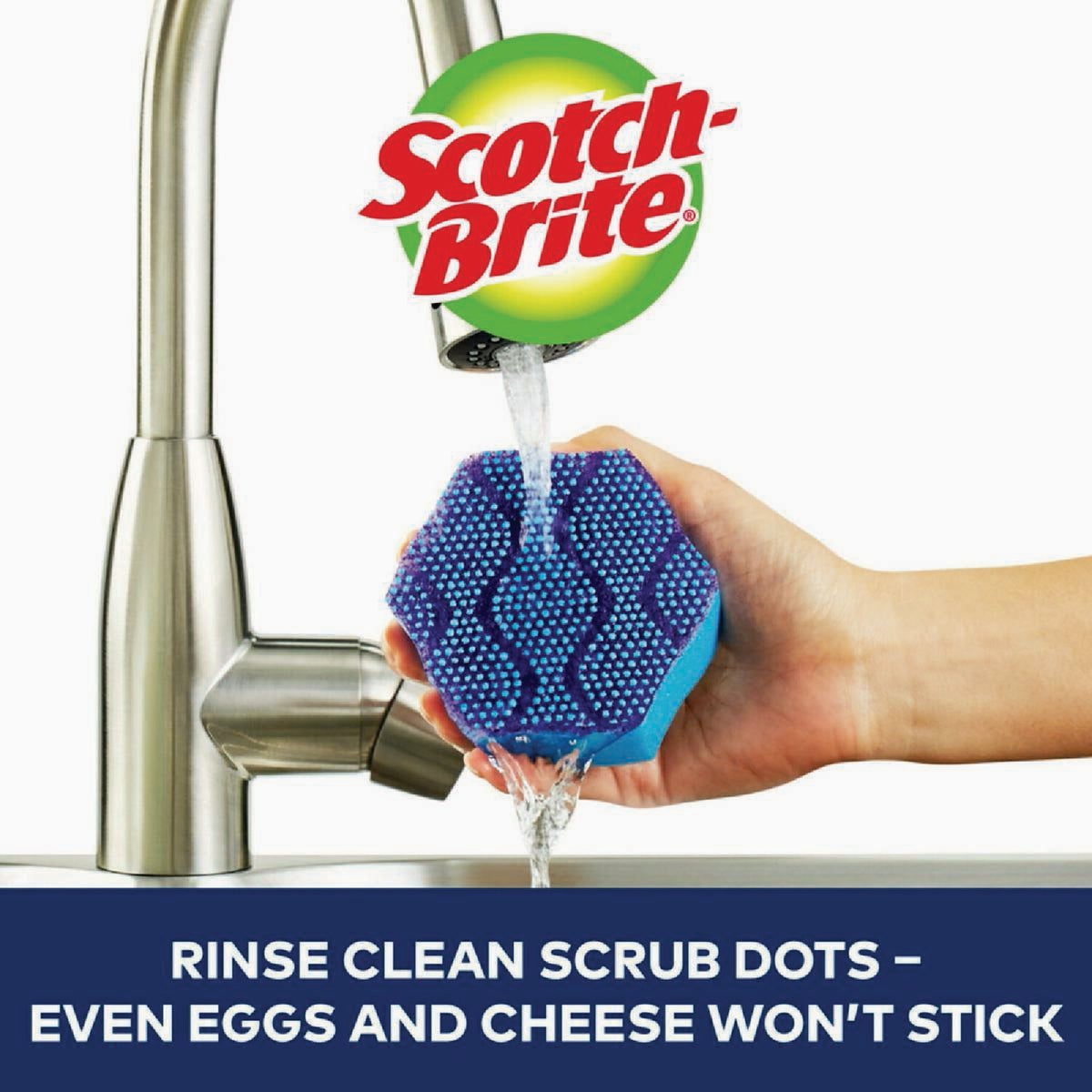 Scotch-Brite Advanced Scrub Dots Non-Scratch Scrubber Sponge (2-Pack)