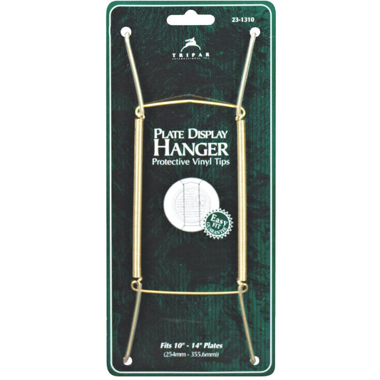 Tripar 10 In. to 14 In. Brass Wire Plate Hanger