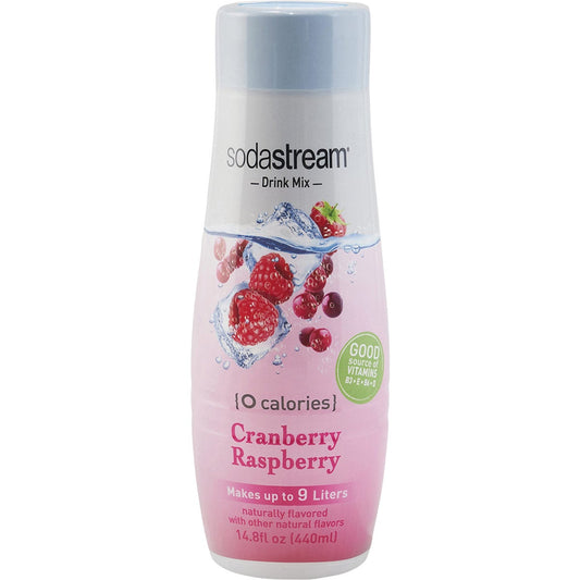 SodaStream 14.8 Oz. Cranberry Raspberry Zeros Waters Sparkling Beverage Mix