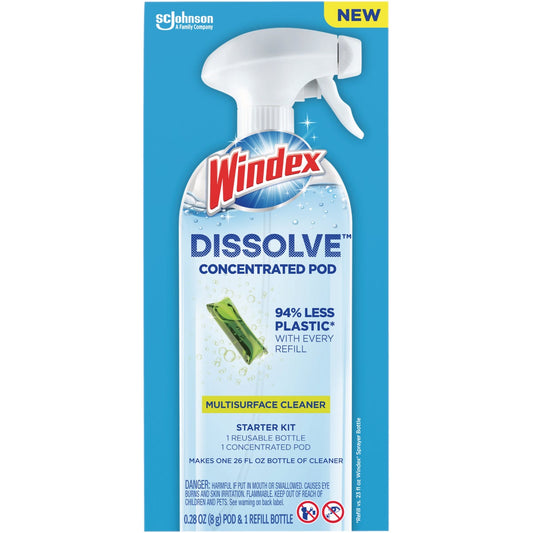 Windex Dissolve Multi-Surface Concentrated Pod Starter Kit