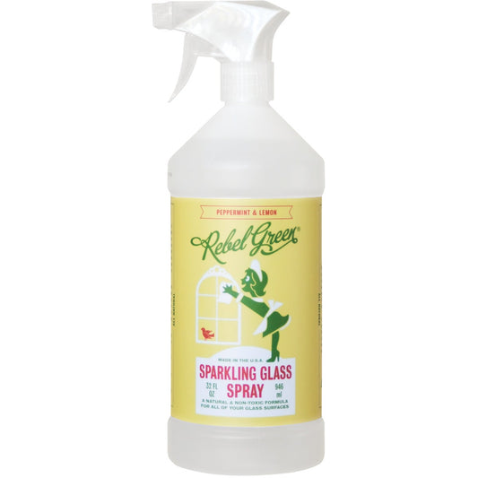 Rebel Green 32 Oz. Peppermint & Lemon Glass Cleaner