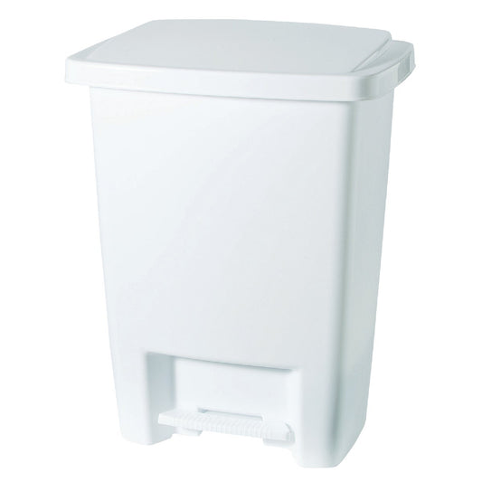 Rubbermaid 33 Qt. White Step-On Wastebasket