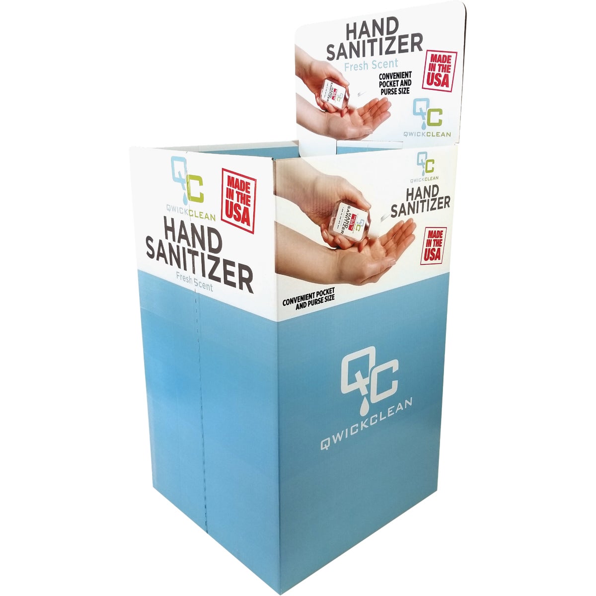 Qwick Clean Hand Sanitizer Dump Bin