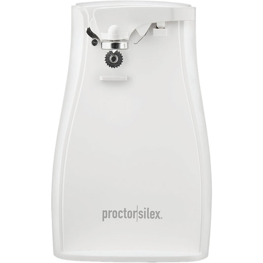 Proctor Silex Power Opener White Electric Can Opener