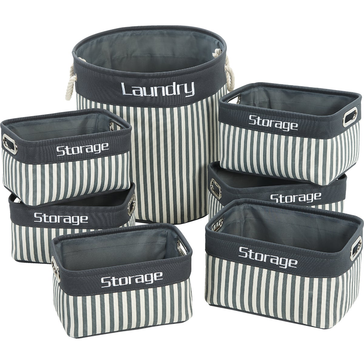 Home Impressions Laundry & Storage Basket Set (7-Piece)