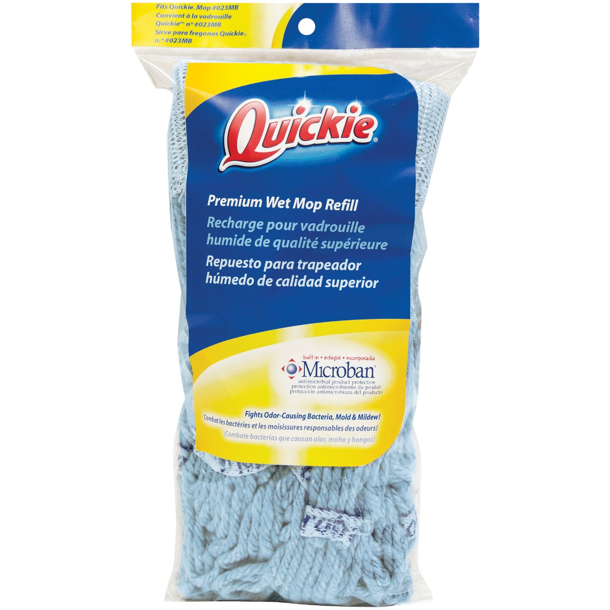 Quickie Wet Mop Refill W/Microban