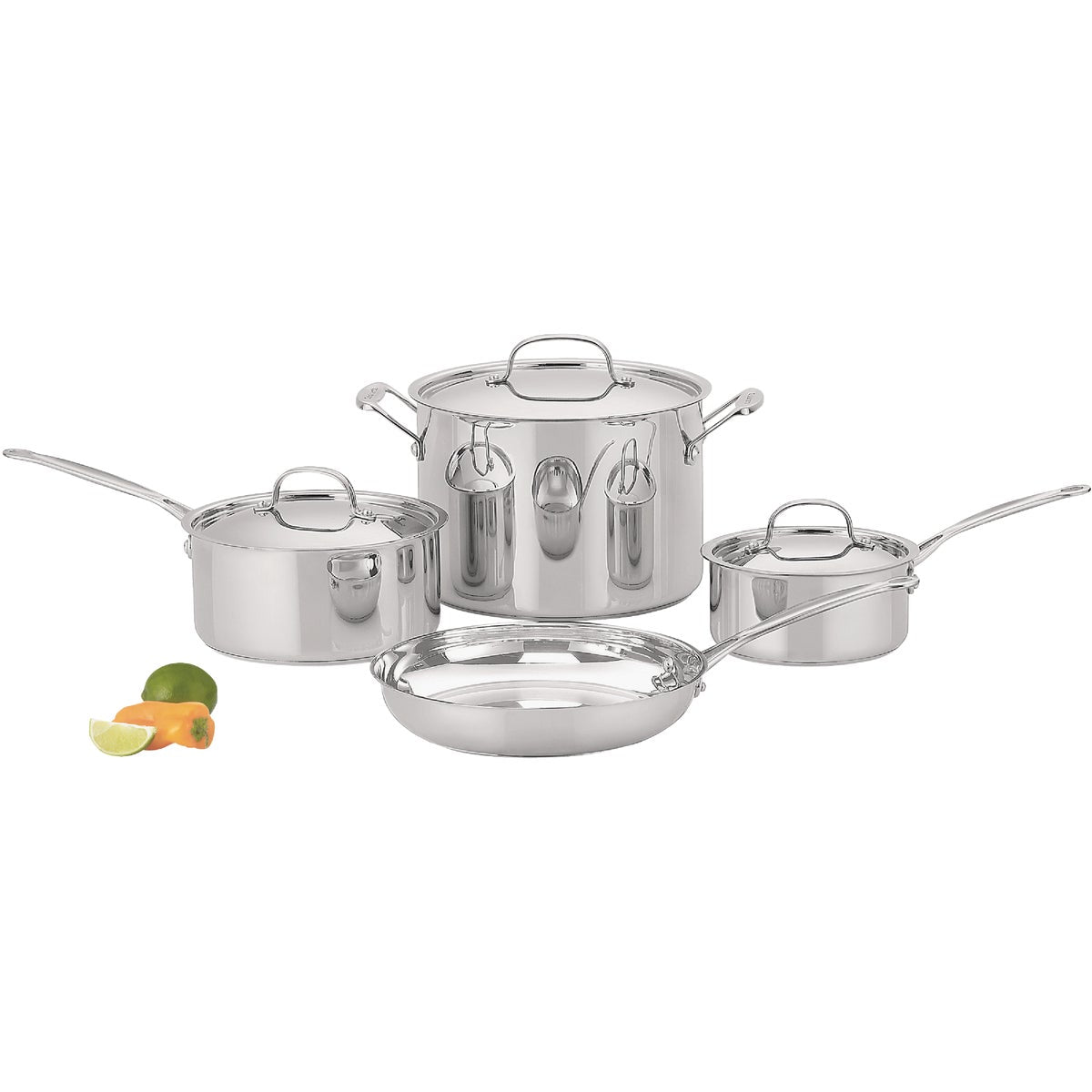 Cuisinart Chef's Classic Stainless Steel Cookware Set (7-Piece)