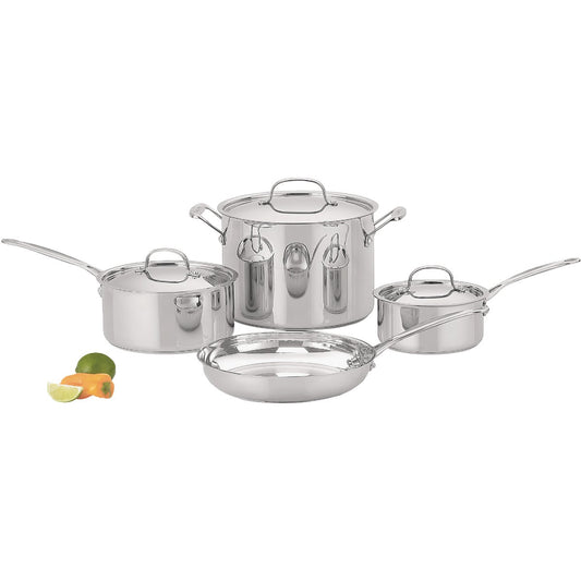 Cuisinart Chef's Classic Stainless Steel Cookware Set (7-Piece)