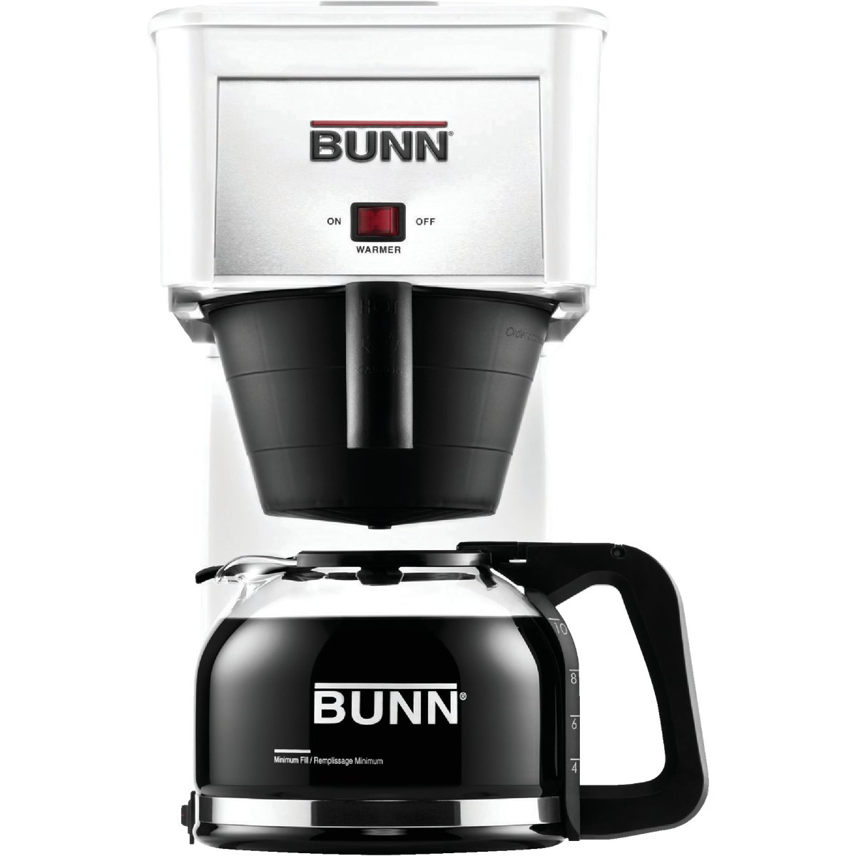 Bunn Velocity Brew GR White 10 Cup Glass Carafe Coffee Brewer