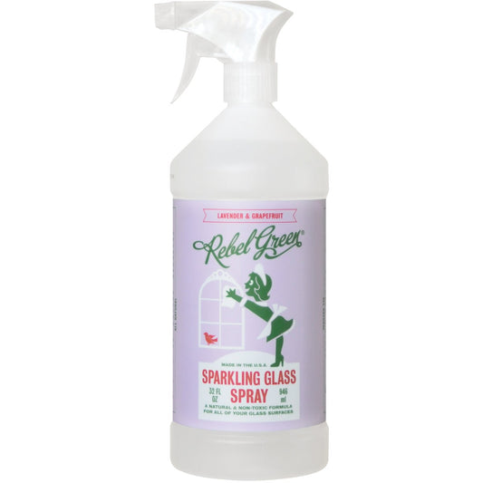 Rebel Green 32 Oz. Lavender & Grapefruit Glass Cleaner