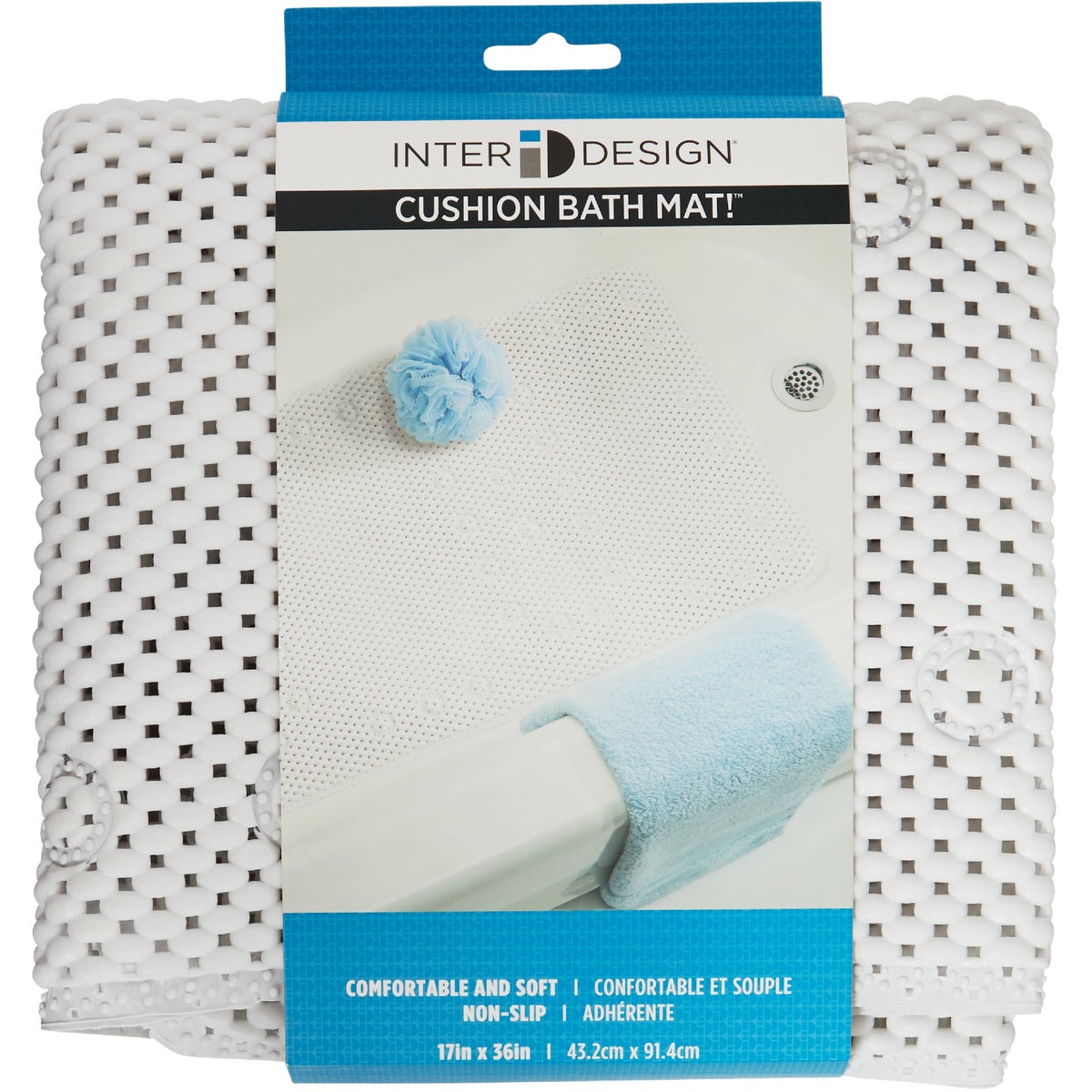 iDesign 17 In. x 36 In. W. Bath Cushion Mat