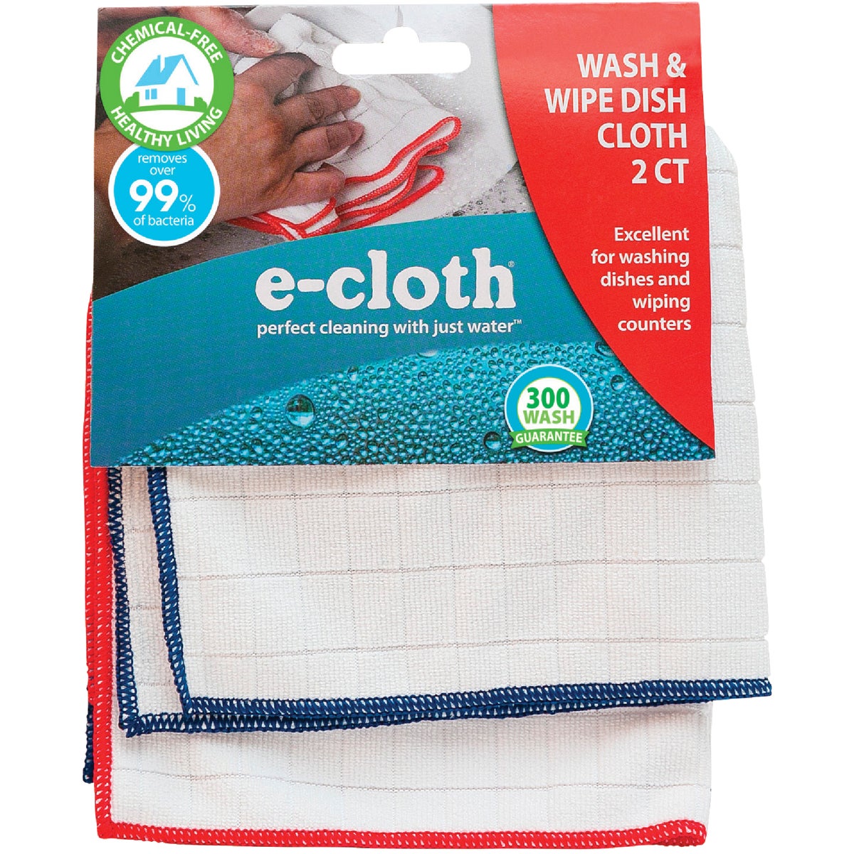 E-Cloth Wash & Wipe Dish Cloths (2 Count)