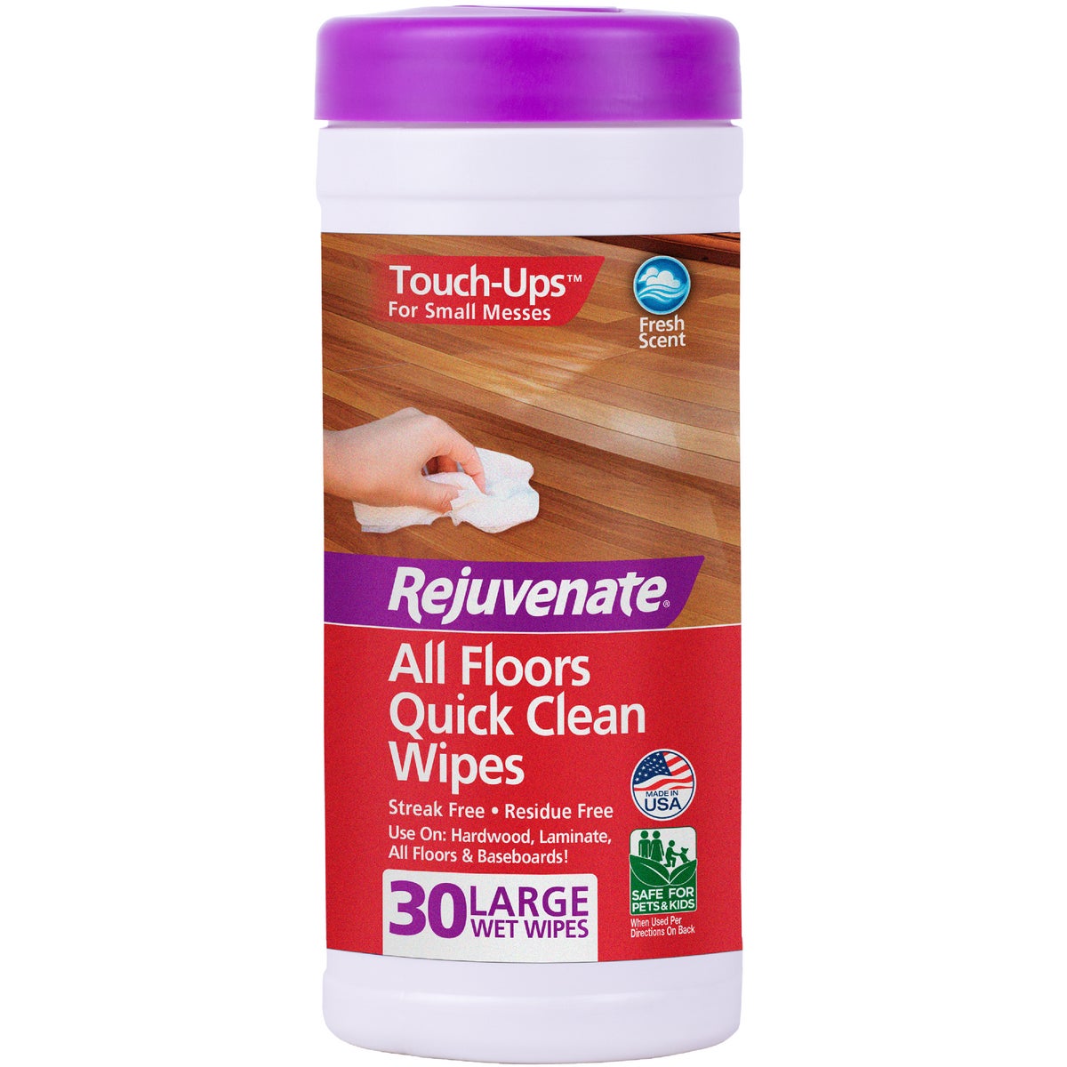 Rejuvenate Touch-Ups All Floors Quick Clean Wipes (30 Count)