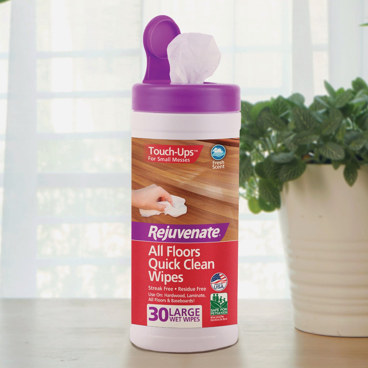 Rejuvenate Touch-Ups All Floors Quick Clean Wipes (30 Count)